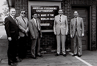 John Murtha visiting Latrobe Steel. 1986.